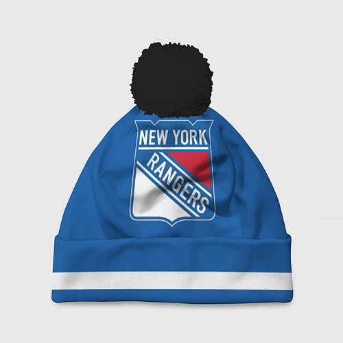 Шапка c помпоном New York Rangers Панарин / 3D-Черный – фото 1