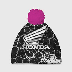 Шапка c помпоном Honda logo арт