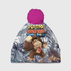 Шапка с помпоном Mario Donkey Kong - Nintendo - Gorilla, цвет: 3D-малиновый