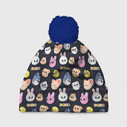 Шапка с помпоном Skzoo pattern, цвет: 3D-тёмно-синий