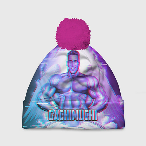 Шапка c помпоном Billie Herrington: Gachimuchi / 3D-Малиновый – фото 1