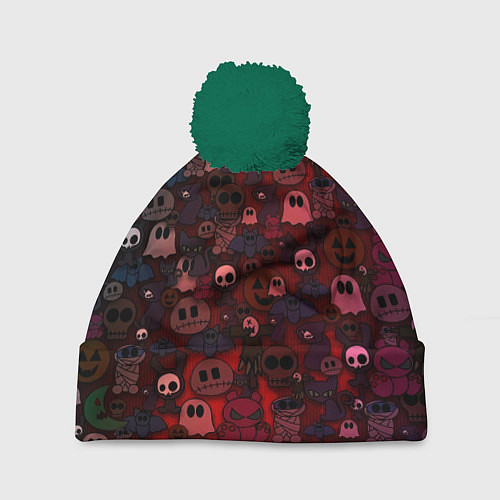 Шапка c помпоном Плюшевые вестники ночи / 3D-Зеленый – фото 1