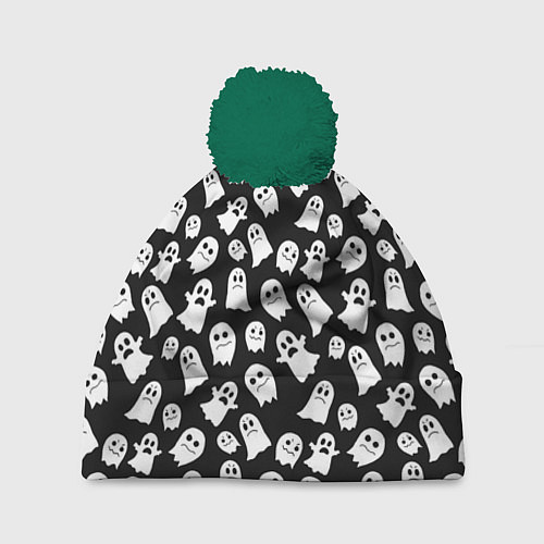 Шапка c помпоном Парад призраков / 3D-Зеленый – фото 1