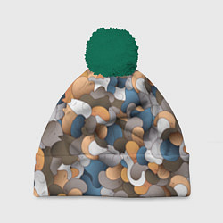 Шапка c помпоном Котики это жидкость