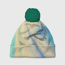 Шапка c помпоном Красочный песок