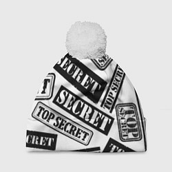 Шапка с помпоном Top secret, цвет: 3D-белый