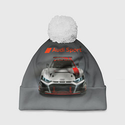 Шапка c помпоном Audi sport - racing car - extreme