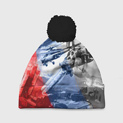 Шапка c помпоном Армия РФ