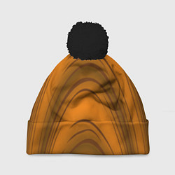 Шапка с помпоном Гнутое дерево, цвет: 3D-черный