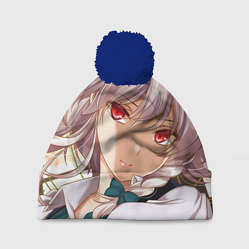 Шапка c помпоном Touhou Project Sakuya Izayoi / 3D-Тёмно-синий – фото 1
