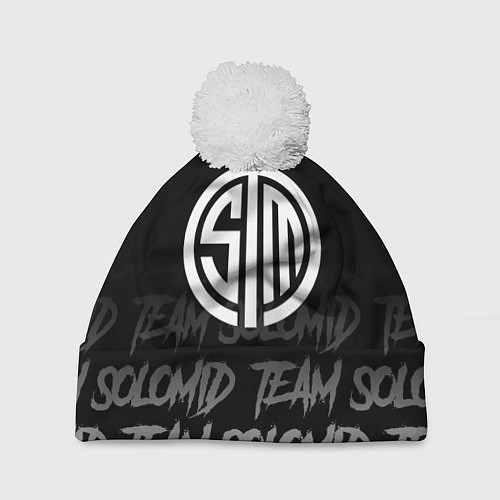Шапка c помпоном TSM style / 3D-Белый – фото 1