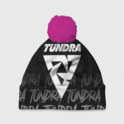 Шапка с помпоном Tundra style, цвет: 3D-малиновый