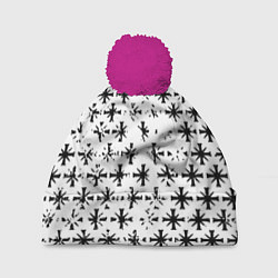 Шапка с помпоном Farcry ubisoft pattern, цвет: 3D-малиновый