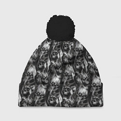 Шапка с помпоном Smoke skulls, цвет: 3D-черный