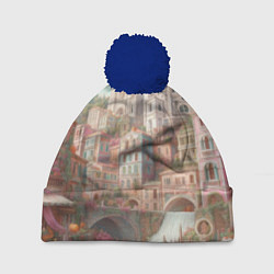 Шапка c помпоном Город в восточном стиле