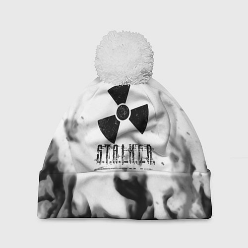 Шапка c помпоном Stalker fire steel / 3D-Белый – фото 1