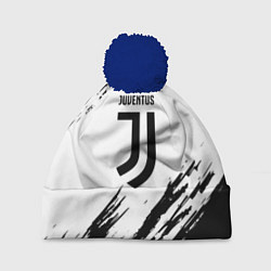 Шапка с помпоном Juventus краски, цвет: 3D-тёмно-синий