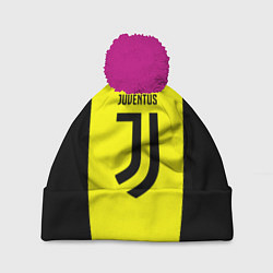 Шапка c помпоном Juventus sport geometry yellow