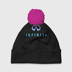 Шапка c помпоном Infiniti logo neon