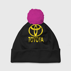 Шапка c помпоном Toyota yellow