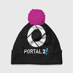 Шапка c помпоном Portal2 logo game