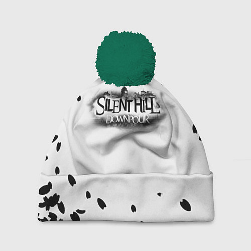 Шапка c помпоном Silent hill logo downpoor / 3D-Зеленый – фото 1