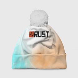 Шапка с помпоном RUST gradient, цвет: 3D-белый