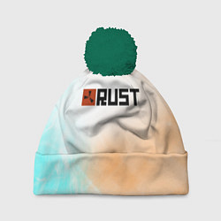 Шапка c помпоном RUST gradient