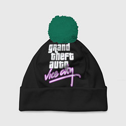 Шапка c помпоном GTA vice city logo