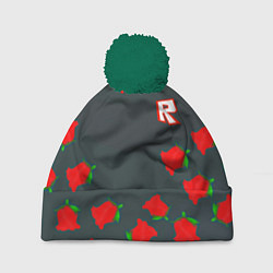 Шапка c помпоном Roblox rose