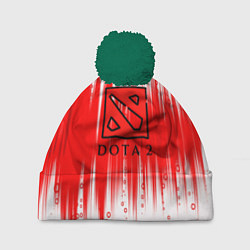 Шапка с помпоном Dota abstraction, цвет: 3D-зеленый