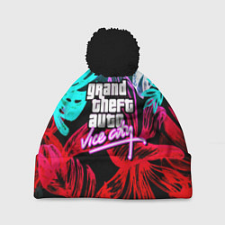 Шапка c помпоном GTA vice city tropic