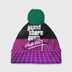 Шапка c помпоном GTA retro wave