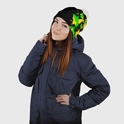 Шапка с помпоном Xbox бабочки, цвет: 3D-белый — фото 2