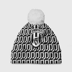 Шапка c помпоном Juventus fc pattern