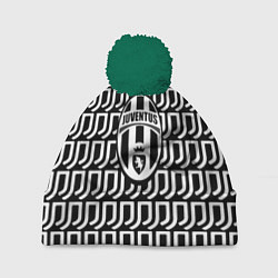 Шапка c помпоном Juventus fc pattern