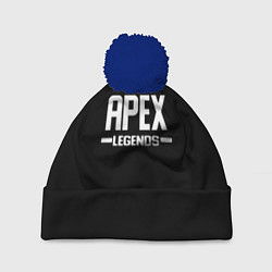 Шапка c помпоном Apex legends logo white