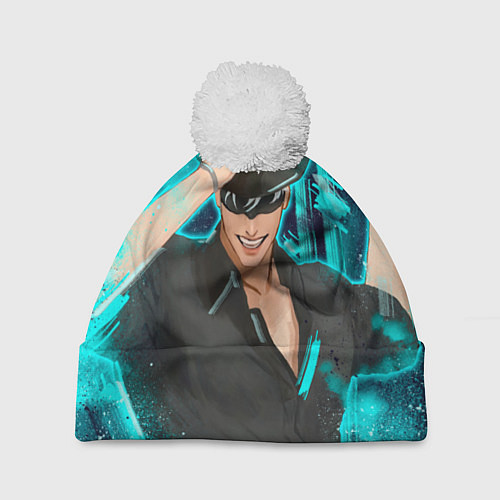 Шапка c помпоном Годжо Сатору в виде ковбоя / 3D-Белый – фото 1