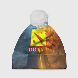 Шапка с помпоном DOTA 2 лес эльфов, цвет: 3D-белый