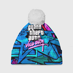 Шапка c помпоном GTA vice city steel grafity