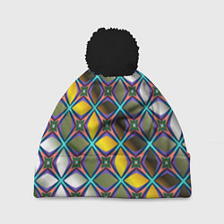 Шапка c помпоном Марокканская вязь