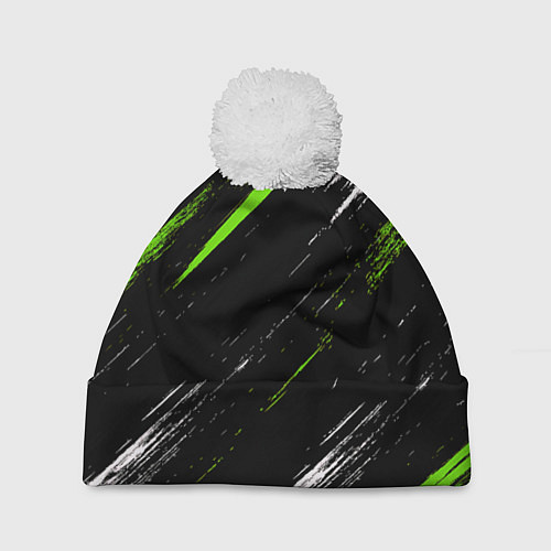 Шапка c помпоном Sports suit / 3D-Белый – фото 1