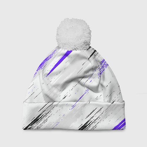 Шапка c помпоном Sports items / 3D-Белый – фото 1