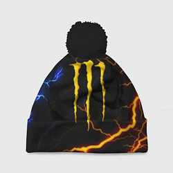 Шапка c помпоном Monster energy storm