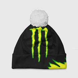 Шапка c помпоном Кислотный монстр энерджи