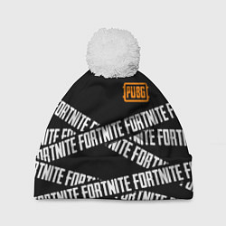 Шапка c помпоном Fortnite x pubg