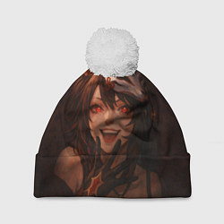 Шапка c помпоном Искорка из хср