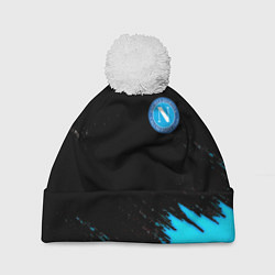 Шапка с помпоном Napoli краски текстура, цвет: 3D-белый