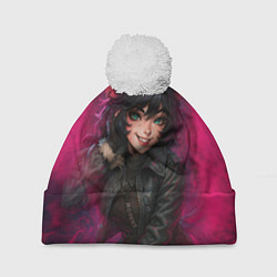 Шапка c помпоном Джейн Доу реализм из ззз