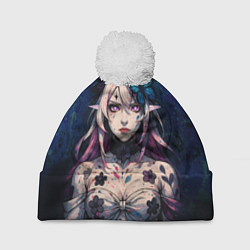 Шапка c помпоном Кастория дарк реализм